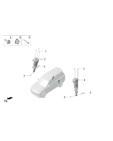 Правая задняя пневмостойка для LIXIANG L9 MAX 2023, X01-29150002