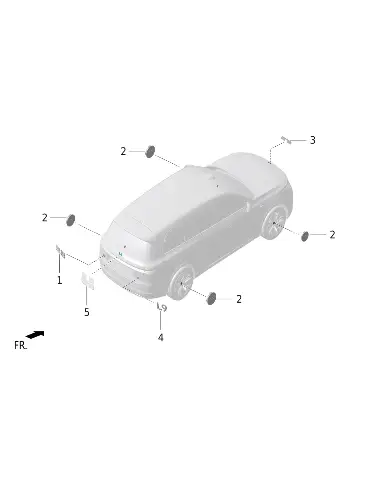 Центральная крышка ступицы колеса для LIXIANG L9 MAX 2023, M01-39210040EH12