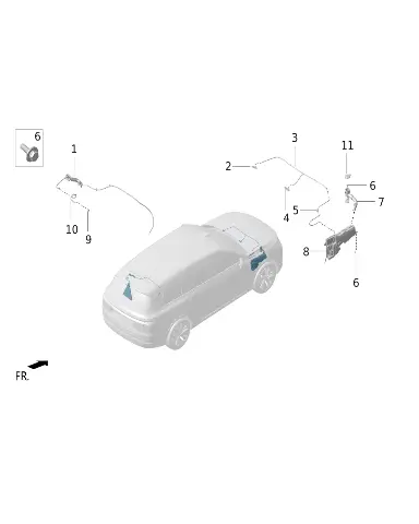 Заливная горловина бачка омывателя для LIXIANG L9 MAX 2023, X01-52070022