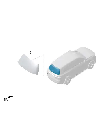 Заднее стекло для LIXIANG L9 MAX 2023, X01-63030010