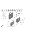 Декоративная панель левой передней двери для LIXIANG L9 MAX 2023, X01-61026351