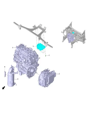 Каталитический нейтрализатор в сборе для Leapmotor C11, 7301100-CH01