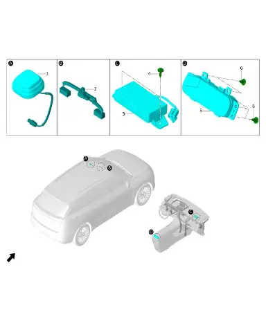 Панель управления задняя в сборе для Leapmotor C11, 8082080-CM01