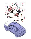 Фонарь противоугонной сигнализации для BYD Song DM-i 2024, 12192128-00