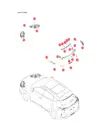Левая задняя противотуманная фара для BYD Song DM-i 2024, 14036455-00