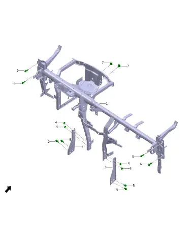 Болт с шестигранным фланцем и крупными зубьями для Leapmotor C11, Q1840830T1F81-5