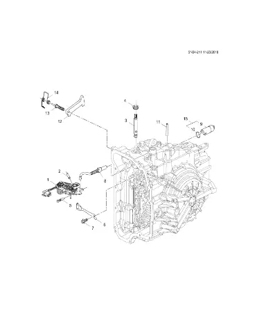 Пружина собачки стояночного тормоза для Chevrolet Monza, 24230721