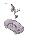 Переключатель стоп-сигнала стояночного тормоза в сборе для BYD Song DM-i 2024, 12451853-00