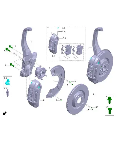Передний тормозной диск для Leapmotor C11, 3501014-CU02