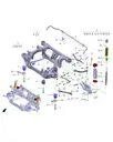 Гайка стопорная с шестигранным фланцем и крупным зубом с неметаллической вставкой для Leapmotor C11, Q33808T13F81-5
