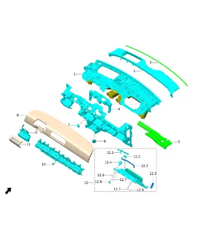 Фильтр в сборе для Leapmotor C11, 5510174-LC11