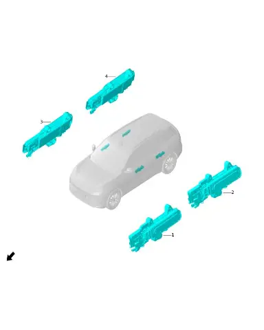 Наружная ручка передней левой двери для Leapmotor C11, 6508110-CM01SC