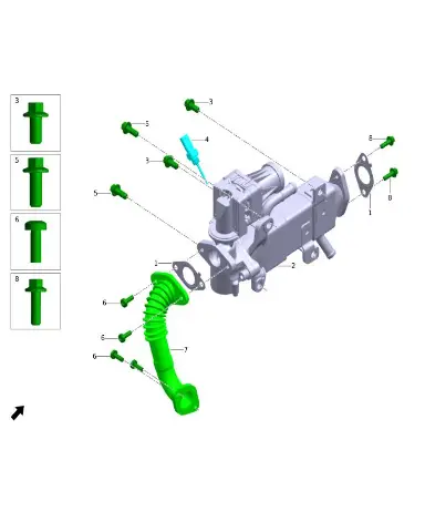Клапан EGR в сборе для Leapmotor C11, 7101402-BM01