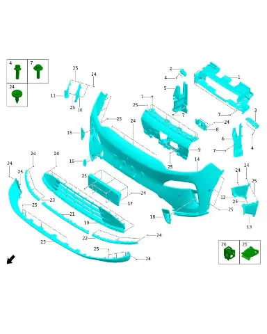 Декоративная панель рамки номерного знака для Leapmotor C11, 5110117-LC01