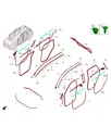 Уплотнительная накладка рамы стекла левой боковины для Leapmotor C11, 6502331-CA02