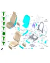 Жгут в сборе подушки переднего правого сиденья для Leapmotor C11, 5820842-LC21