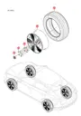 Декоративная защитная крышка колесной гайки глянцевый черный для BYD Sealion 07 EV, 11370913-00