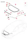 Передний отсек газовый пружинный шаровой шарнир для BYD Sealion 07 EV, 14081477-00