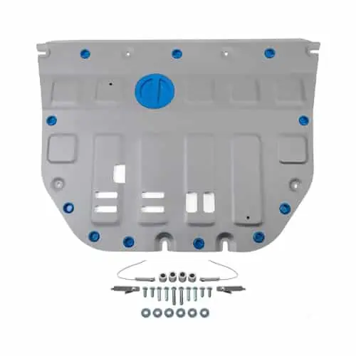 Защита картера + КПП + комплект крепежа, Rival, Алюминий, GAC GS8;2023-;Mazda 2,0;4WD;АКПП;GAC М8;2024;2,0;FWD;АКПП