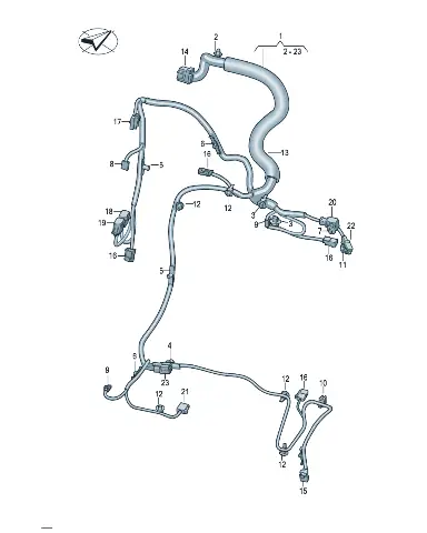 Плоский контакт розетка сиденье регулировка memory переключатель для Volkswagen ID.UNYX, 8W0971636A