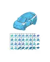 Плоский контакт розетка ремень переключатель для Volkswagen ID.UNYX, 1J0973332