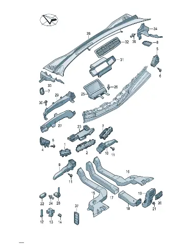 Заклепка для Volkswagen ID.UNYX, N90558401