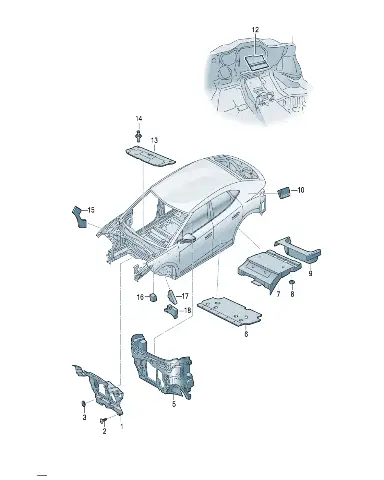 Деталь для Volkswagen ID.UNYX, 7N0864733A