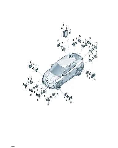 Уплотнительное кольцо накладка сатиновый черный для Volkswagen ID.UNYX, 3Q09191339B9