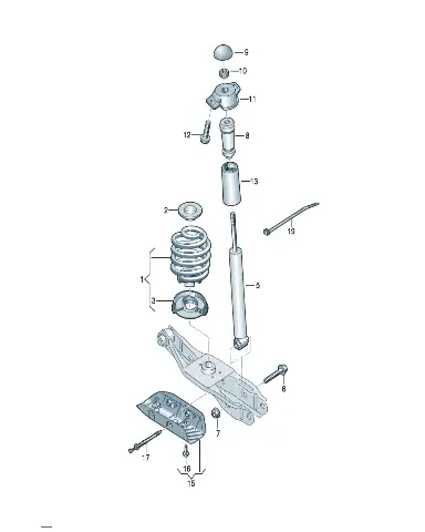 Амортизатор кронштейн для Volkswagen ID.UNYX, 1EA513353C