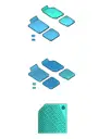 1 комплект всепогодные нога накладки titanium черный для Volkswagen ID.UNYX, 11H06151282V