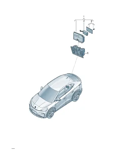 Батарея ящик крышка,ремень фиксированный болт для Volkswagen ID.UNYX, 5WA998058
