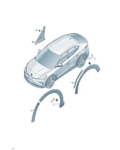 Заклепка для Volkswagen ID.UNYX, 5Z0853695
