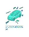 Трос канал отопление, вентиляционный, и кондиционера для Volkswagen ID.UNYX, 11B971815