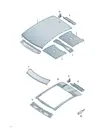Потолочный поперечина грунтованная для Volkswagen ID.UNYX, 11H817163GRV