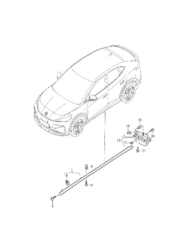 Расширительный гайка для Volkswagen ID.UNYX, N10516801