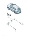 Плоский контакт корпус оснащенный с контакт устройство блокировки внутренний подсветка reading фара для Volkswagen ID.UNYX, 5H0973711