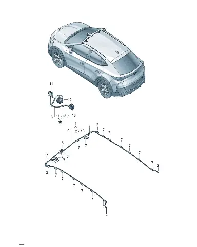 Плоский контакт розетка sliding люк мотор для Volkswagen ID.UNYX, 4D0972704