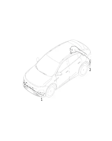 Жгут проводки переднего бампера для XPENG G6, 8330103FA1-00-00