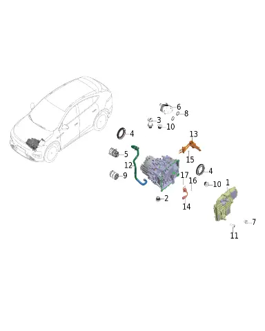 Маслозаливная пробка для XPENG G6, 1033910FA1-00-02