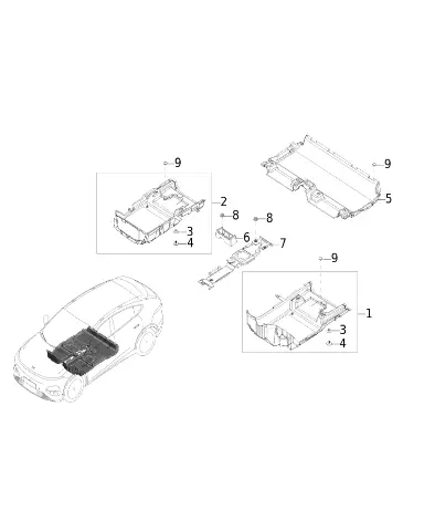 Коврик переднего пассажира для XPENG G6, 6230600FA1-00-05