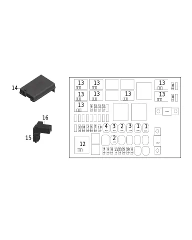 Корпус блока предохранителей для XPENG G6, 8310H15FA1-00-01