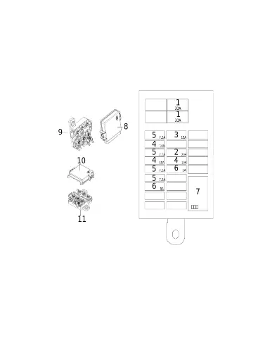 Корпус переднего монтажного блока для XPENG G6, 8320H08FA1-00-01