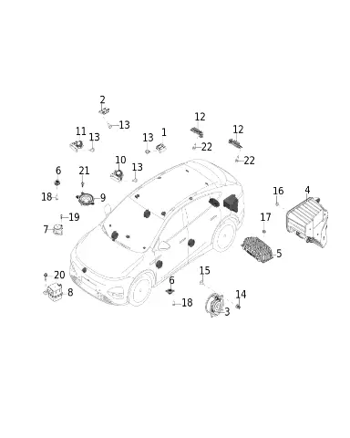 Болт с фланцем для XPENG G6, Q1860514T1F61