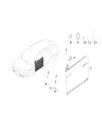 Верхняя петля передней левой двери для XPENG G6, 5810101EA1-ZZ-00