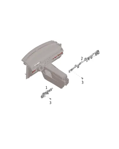 Нижняя правая контурная подсветка панели для XPENG G6, 6660003FA1-00-02