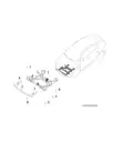 Болт с шестигранной головкой и фланцем с шайбой для XPENG G6, Q1841075TF61L