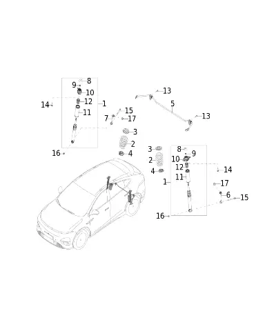 Верхняя опора заднего амортизатора для XPENG G6, 3340003FA1-00-00