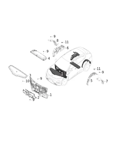 Елочная клипса для XPENG G6, 911000400-00-01