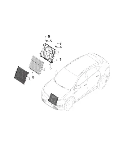 Болт с шестигранной головкой с плоской шайбой для XPENG G6, Q140C0620TF62L