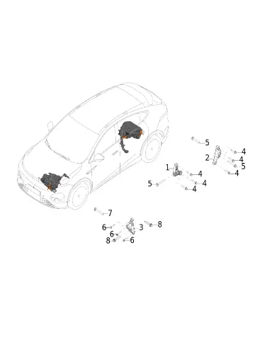 Болт с шестигранным фланцем M14x120 для XPENG G6, 902008156-00-00